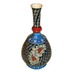 Tree Of Life Designed Vase With Tulips