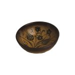 Floral Designed Yellow Bowl