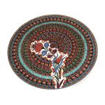 Family Designed Plate With Tulip And Rose