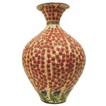 Phosphorecent Vase with Tree of Life Design