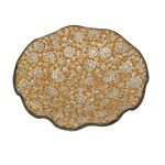 Footed Bowl With Floral Design