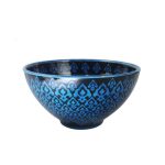 Blue and Black Coloured Bowl