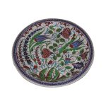 Iznik Designed Plate (Tulip and Rose Designed)