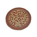 Plate With Raised Tulips