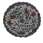 Plate with Tulip and Carnation