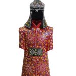 Relief Floral Designed Kaftan